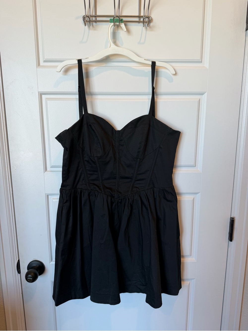 Steve Madden Rhoda Black Corset Fit Flare Dress Size 8
